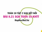 Bài 8.21 SGK Toán 10 tập 2 Kết nối tri thức